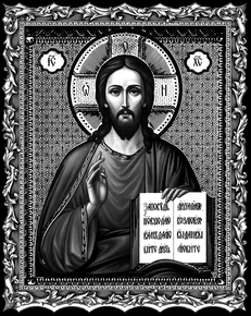 Икона Иисус Христос - картинки для гравировки